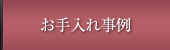 お手入れ事例